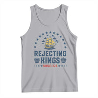 Rejecting Kings Since 1776 Tank Top Vintage Patriotic Ship No King In America