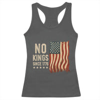 No Kings Since 1776 Racerback Tank Top Patriotic 4th Of July Distressed American Flag - Wonder Print Shop