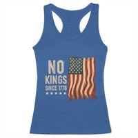 No Kings Since 1776 Racerback Tank Top Patriotic 4th Of July Distressed American Flag - Wonder Print Shop