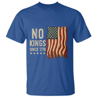 No Kings Since 1776 T Shirt Patriotic 4th Of July Distressed American Flag - Wonder Print Shop