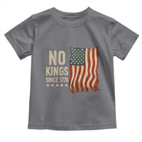 No Kings Since 1776 Toddler T Shirt Patriotic 4th Of July Distressed American Flag - Wonder Print Shop