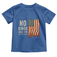 No Kings Since 1776 Toddler T Shirt Patriotic 4th Of July Distressed American Flag - Wonder Print Shop