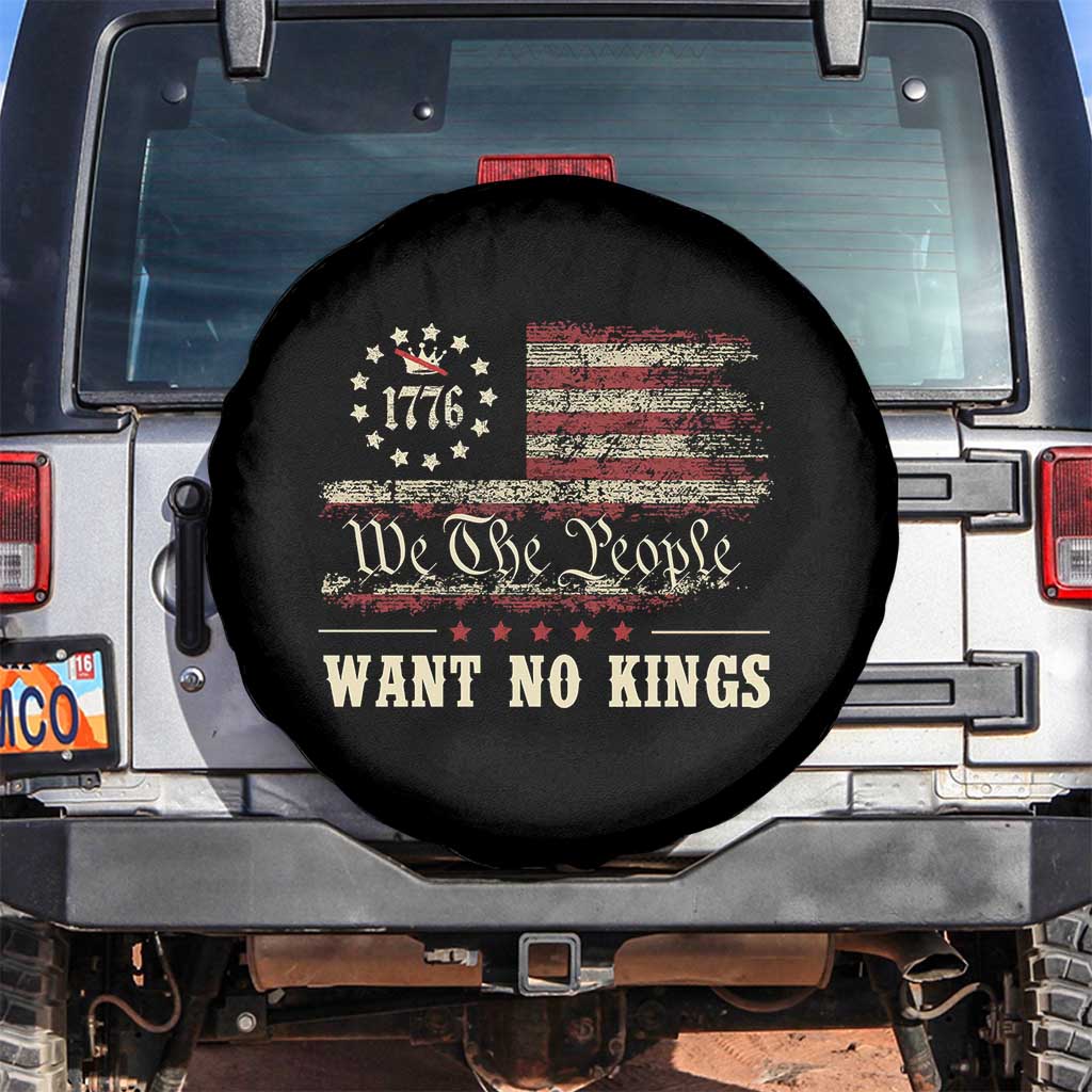 We The People Want No Kings Spare Tire Cover Retro June 14th Vintage 1776 Flag Patriotic - Wonder Print Shop