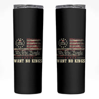 We The People Want No Kings Skinny Tumbler Retro June 14th Vintage 1776 Flag Patriotic - Wonder Print Shop