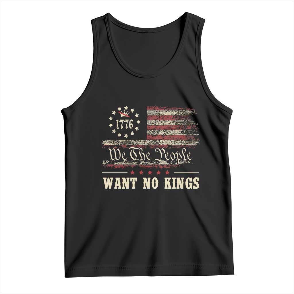 We The People Want No Kings Tank Top Retro June 14th Vintage 1776 Flag Patriotic - Wonder Print Shop