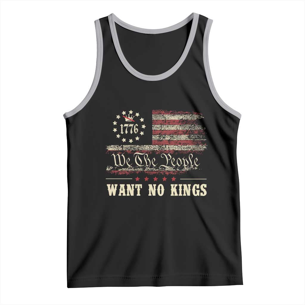 We The People Want No Kings Tank Top Retro June 14th Vintage 1776 Flag Patriotic - Wonder Print Shop