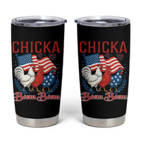 Chicka Boom Boom Patriotic Chicken Tumbler Cup Funny Patriotic 4th of July Red White and Blue Farm - Wonder Print Shop