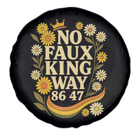 No Faux King Way 8647 Spare Tire Cover Subtle Resist 70s Retro Floral - Wonder Print Shop