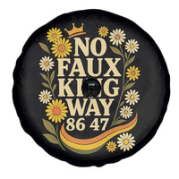 No Faux King Way 8647 Spare Tire Cover Subtle Resist 70s Retro Floral - Wonder Print Shop