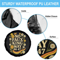 No Faux King Way 8647 Spare Tire Cover Subtle Resist 70s Retro Floral - Wonder Print Shop