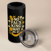 No Faux King Way 8647 4 in 1 Can Cooler Tumbler Subtle Resist 70s Retro Floral - Wonder Print Shop