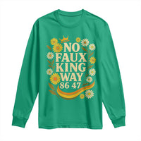 No Faux King Way 8647 Long Sleeve Shirt Subtle Resist 70s Retro Floral - Wonder Print Shop