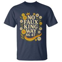 No Faux King Way 8647 T Shirt Subtle Resist 70s Retro Floral - Wonder Print Shop