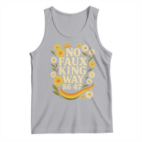 No Faux King Way 8647 Tank Top Subtle Resist 70s Retro Floral - Wonder Print Shop