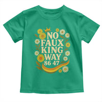 No Faux King Way 8647 Toddler T Shirt Subtle Resist 70s Retro Floral - Wonder Print Shop