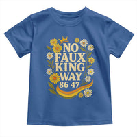 No Faux King Way 8647 Toddler T Shirt Subtle Resist 70s Retro Floral - Wonder Print Shop