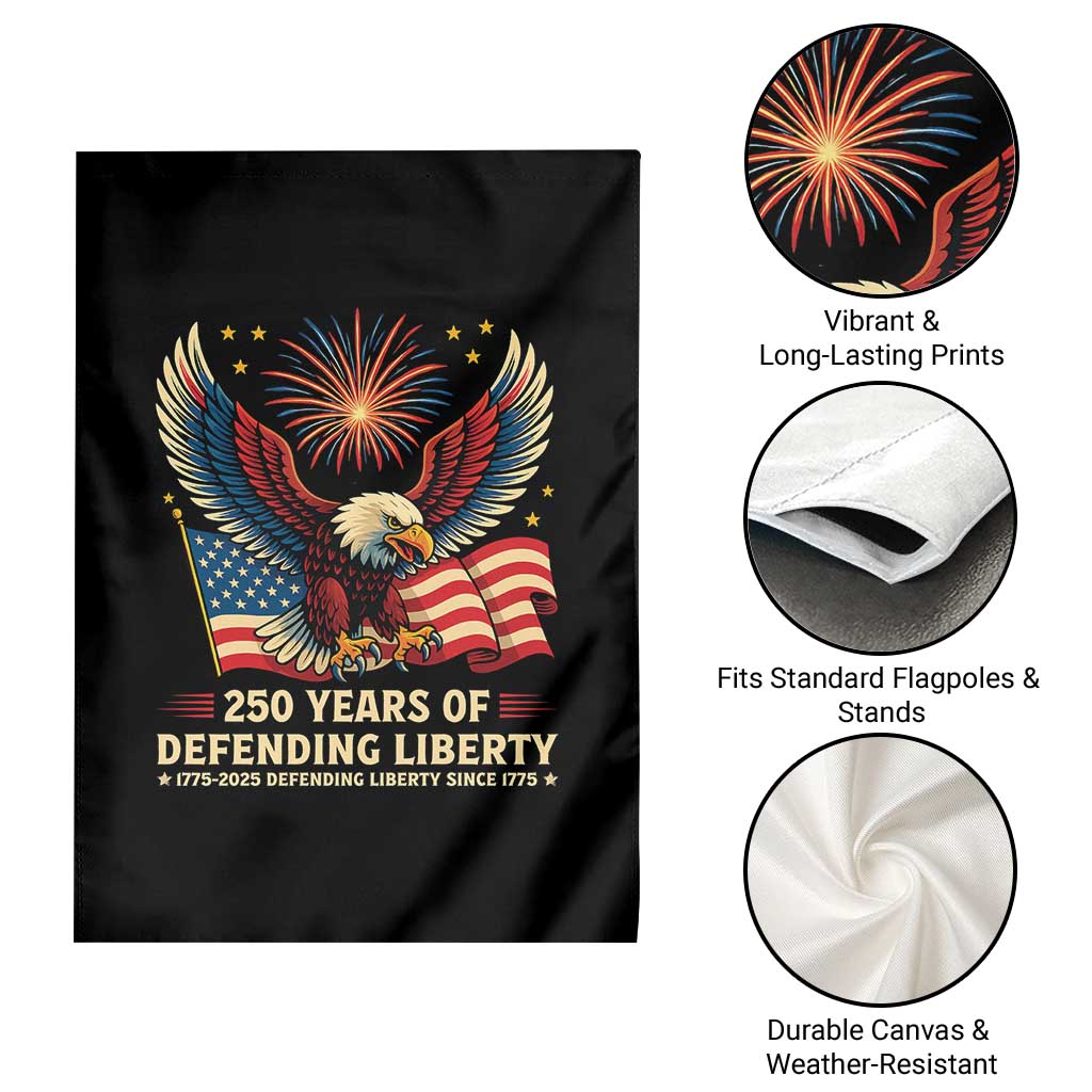 Patriotic Eagle US Army 250th Anniversary Garden Flag 250 Years of Defending Liberty 1775 2025 - Wonder Print Shop