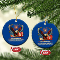 Patriotic Eagle US Army 250th Anniversary Ceramic Ornament 250 Years of Defending Liberty 1775 2025 - Wonder Print Shop