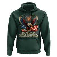 Patriotic Eagle US Army 250th Anniversary Hoodie 250 Years of Defending Liberty 1775 2025 - Wonder Print Shop