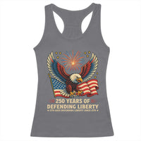 Patriotic Eagle US Army 250th Anniversary Racerback Tank Top 250 Years of Defending Liberty 1775 2025 - Wonder Print Shop