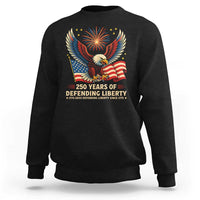 Patriotic Eagle US Army 250th Anniversary Sweatshirt 250 Years of Defending Liberty 1775 2025 - Wonder Print Shop