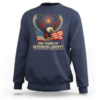 Patriotic Eagle US Army 250th Anniversary Sweatshirt 250 Years of Defending Liberty 1775 2025 - Wonder Print Shop