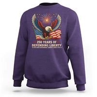 Patriotic Eagle US Army 250th Anniversary Sweatshirt 250 Years of Defending Liberty 1775 2025 - Wonder Print Shop
