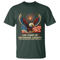 Patriotic Eagle US Army 250th Anniversary T Shirt 250 Years of Defending Liberty 1775 2025 - Wonder Print Shop