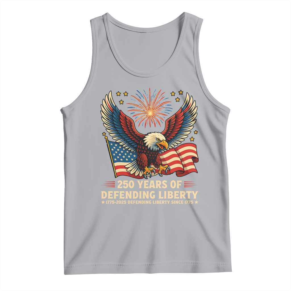 Patriotic Eagle US Army 250th Anniversary Tank Top 250 Years of Defending Liberty 1775 2025 - Wonder Print Shop