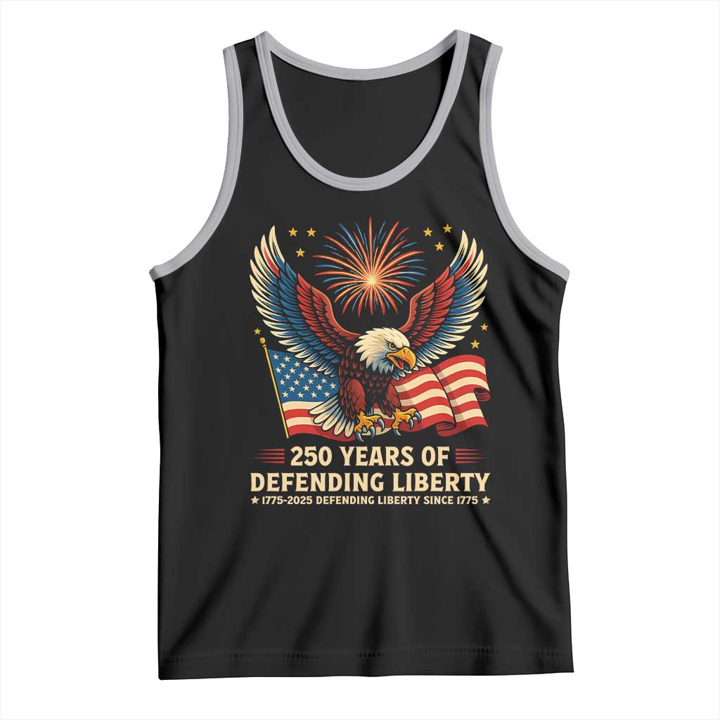 Patriotic Eagle US Army 250th Anniversary Tank Top 250 Years of Defending Liberty 1775 2025 - Wonder Print Shop