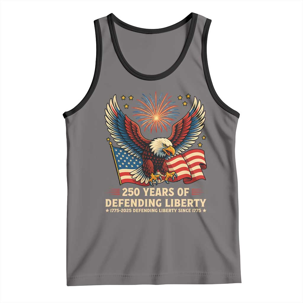Patriotic Eagle US Army 250th Anniversary Tank Top 250 Years of Defending Liberty 1775 2025 - Wonder Print Shop