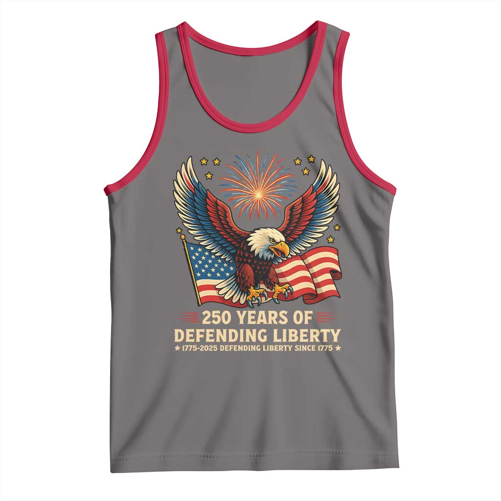 Patriotic Eagle US Army 250th Anniversary Tank Top 250 Years of Defending Liberty 1775 2025 - Wonder Print Shop