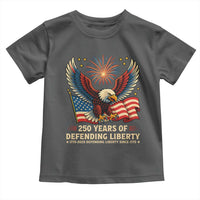 Patriotic Eagle US Army 250th Anniversary Toddler T Shirt 250 Years of Defending Liberty 1775 2025 - Wonder Print Shop