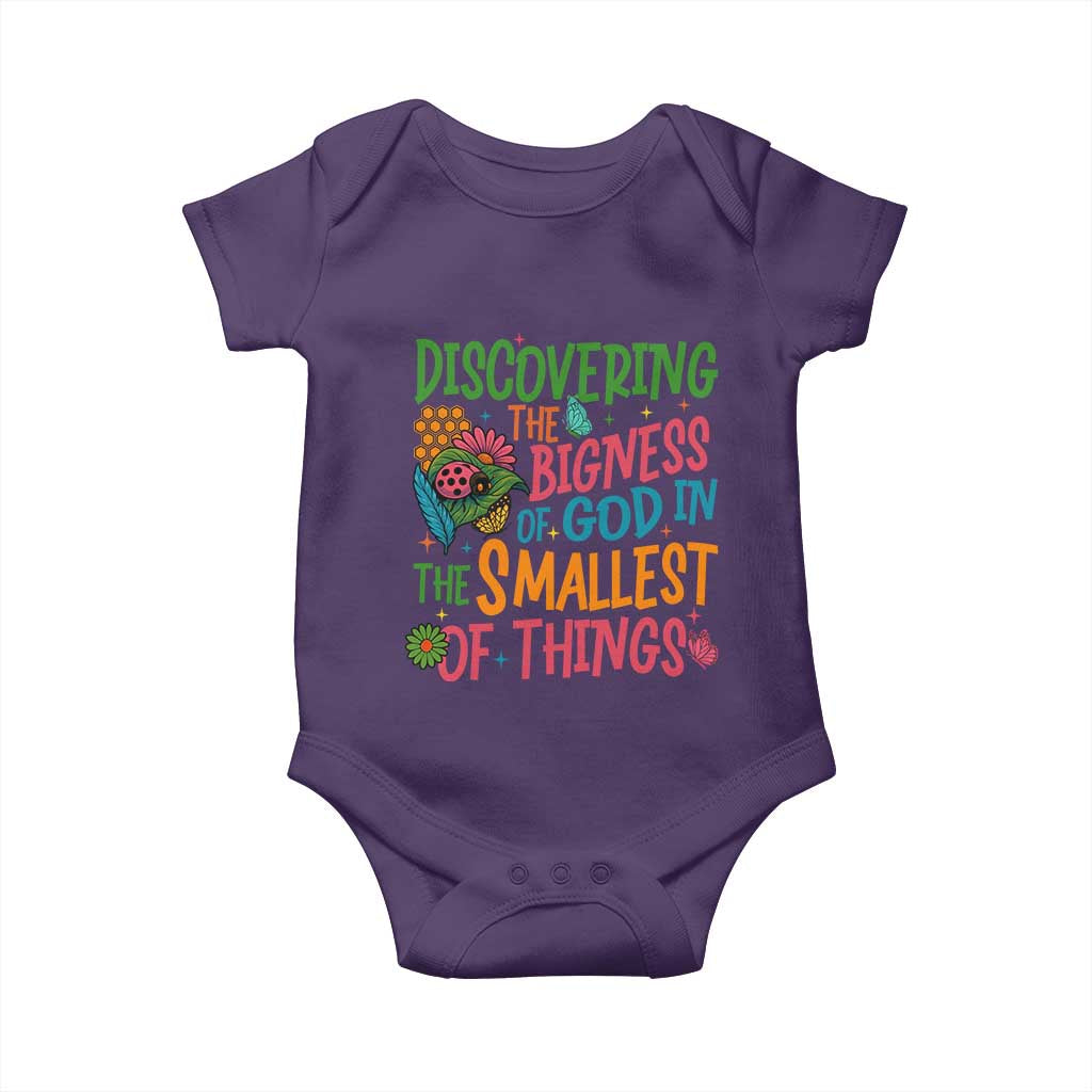 VBS 2025 Insects Adventure Baby Onesie Discovering the Bigness of God in the Smallest of Things - Wonder Print Shop