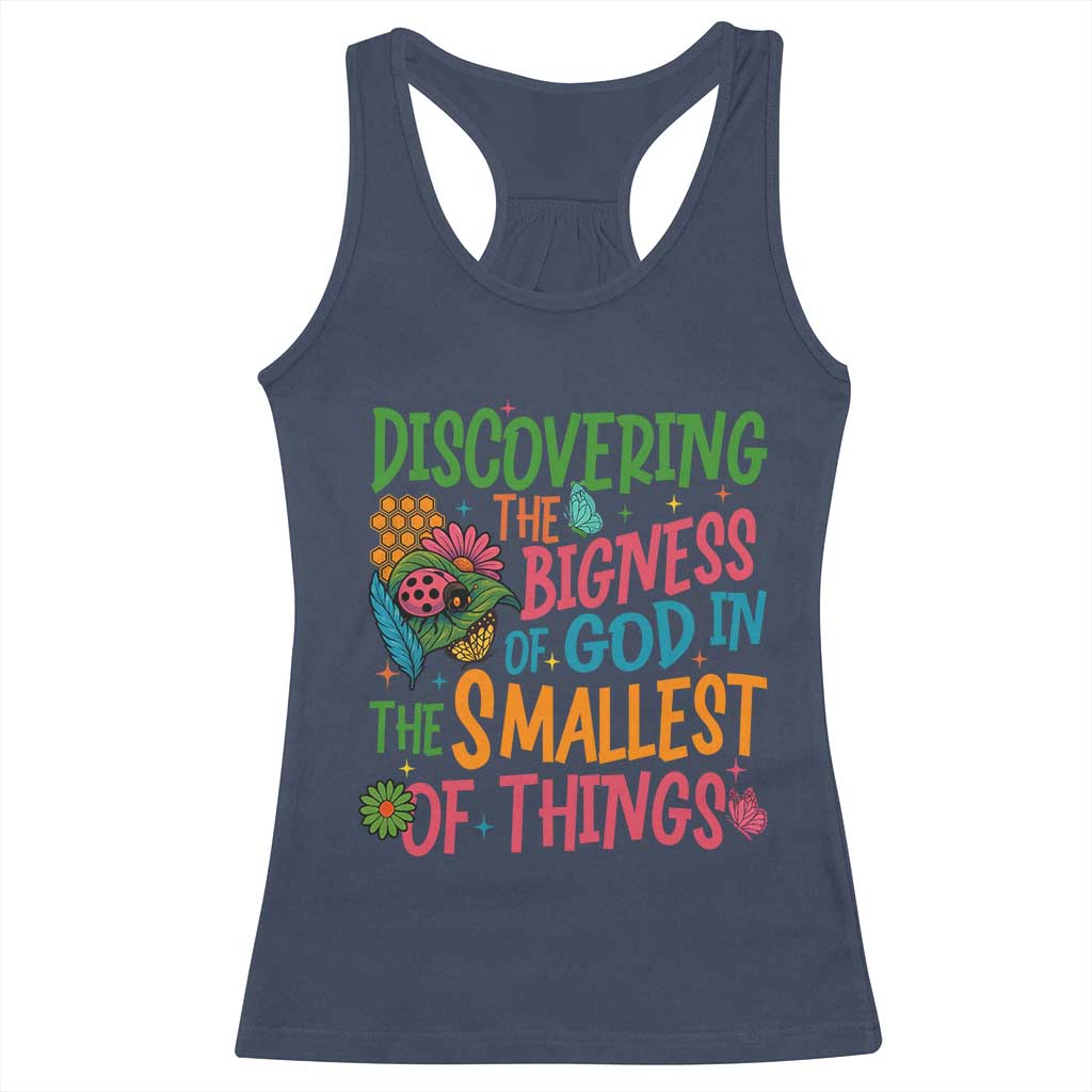 VBS 2025 Insects Adventure Racerback Tank Top Discovering the Bigness of God in the Smallest of Things - Wonder Print Shop