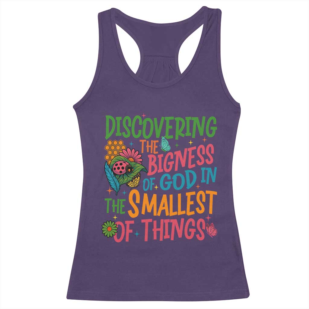 VBS 2025 Insects Adventure Racerback Tank Top Discovering the Bigness of God in the Smallest of Things - Wonder Print Shop