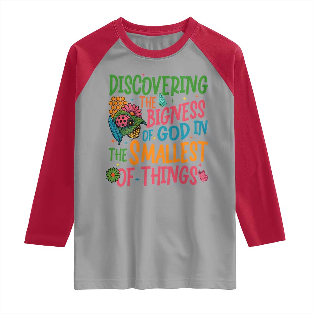 VBS 2025 Insects Adventure Raglan Shirt Discovering the Bigness of God in the Smallest of Things - Wonder Print Shop