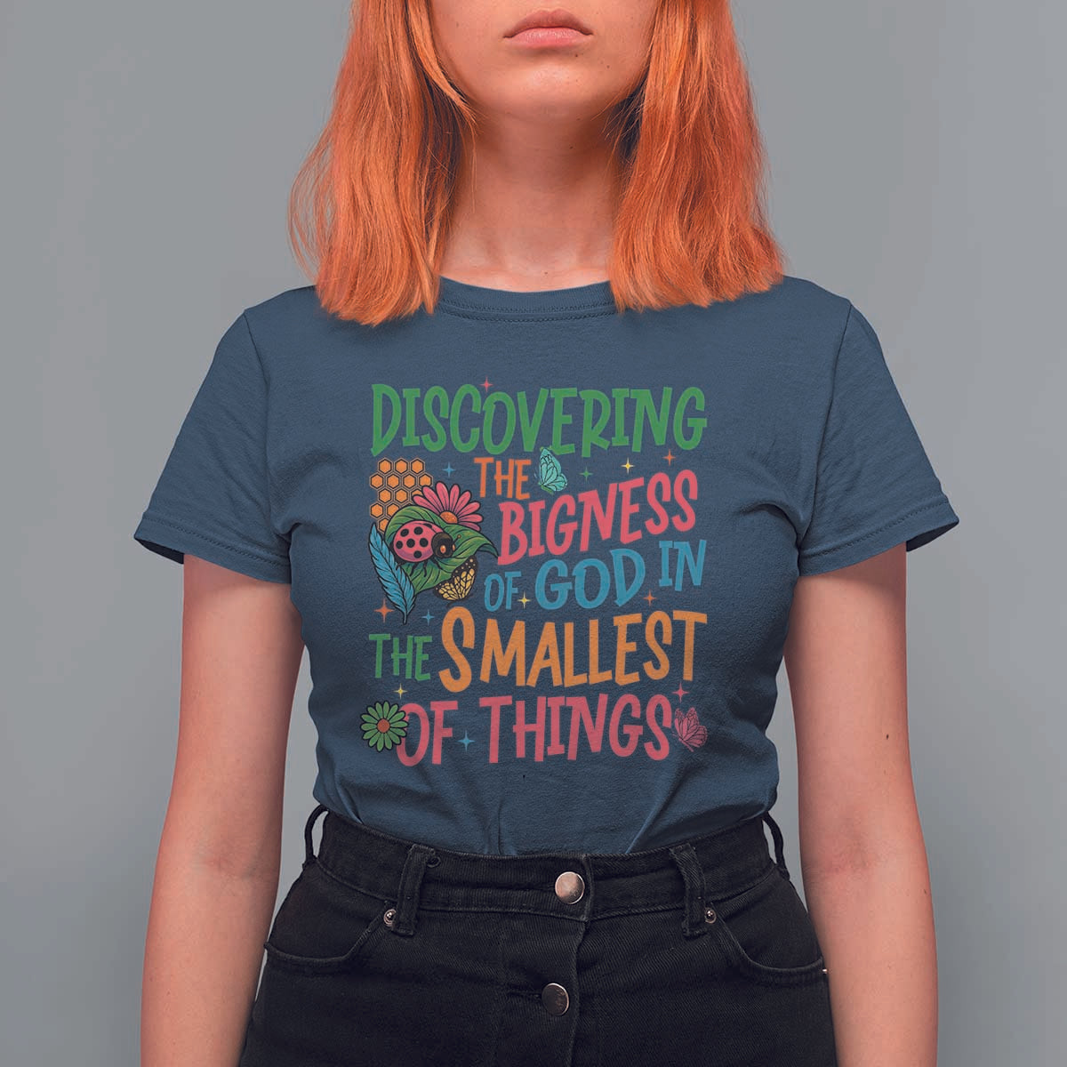 VBS 2025 Insects Adventure T Shirt For Women Discovering the Bigness of God in the Smallest of Things - Wonder Print Shop