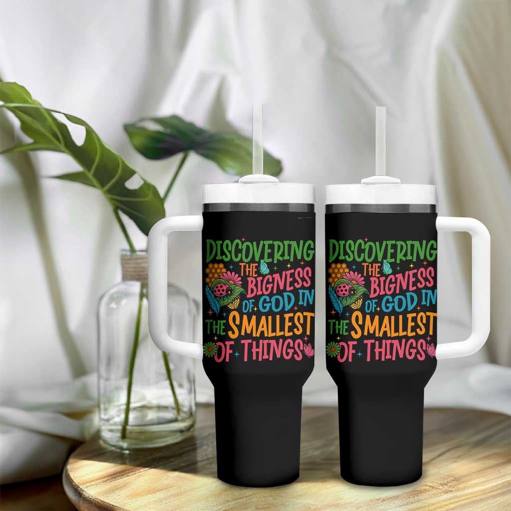 VBS 2025 Insects Adventure Tumbler With Handle Discovering the Bigness of God in the Smallest of Things - Wonder Print Shop