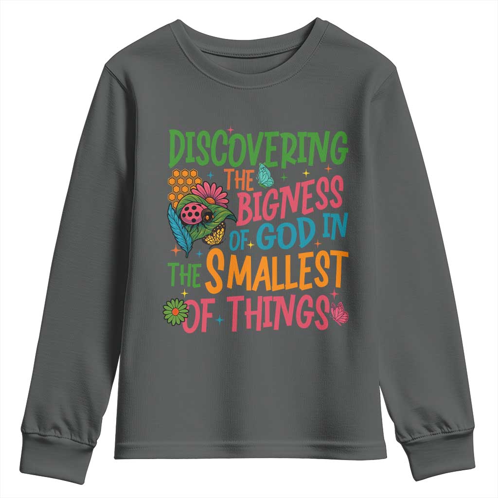 VBS 2025 Insects Adventure Youth Sweatshirt Discovering the Bigness of God in the Smallest of Things - Wonder Print Shop