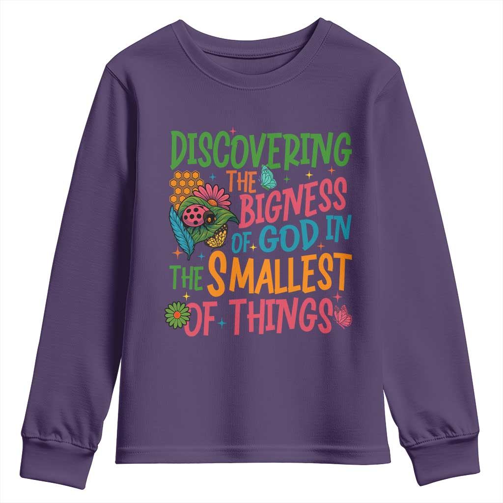 VBS 2025 Insects Adventure Youth Sweatshirt Discovering the Bigness of God in the Smallest of Things - Wonder Print Shop