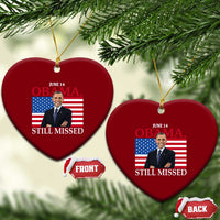 Obama Still Missed Ceramic Ornament Patriotic Tribute for June 14 - Wonder Print Shop