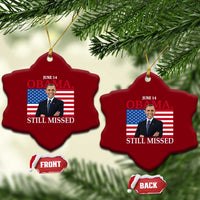 Obama Still Missed Ceramic Ornament Patriotic Tribute for June 14 - Wonder Print Shop
