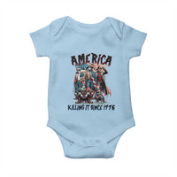 Patriotic Horror Mashup Baby Onesie America Killing It Since 1776