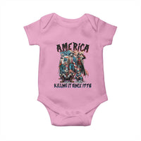 Patriotic Horror Mashup Baby Onesie America Killing It Since 1776