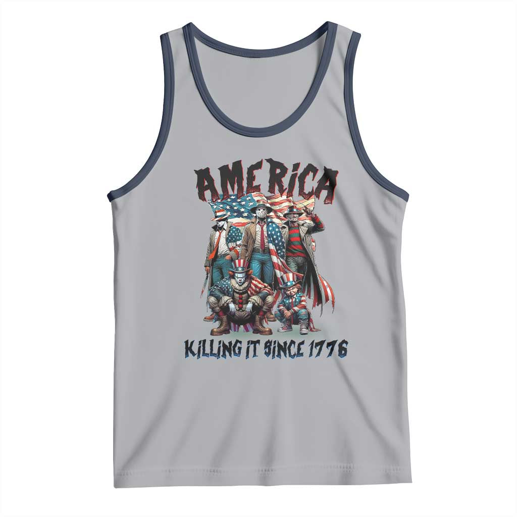 Patriotic Horror Mashup Tank Top America Killing It Since 1776