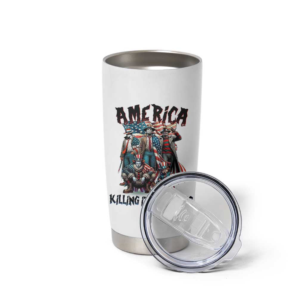 Patriotic Horror Mashup Tumbler Cup America Killing It Since 1776