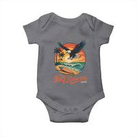 Gulf of America 2025 Bald Eagle Baby Onesie Vintage Patriotic Beach Sunset 4th Of July - Wonder Print Shop