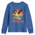 Gulf of America 2025 Bald Eagle Youth Sweatshirt Vintage Patriotic Beach Sunset 4th Of July - Wonder Print Shop