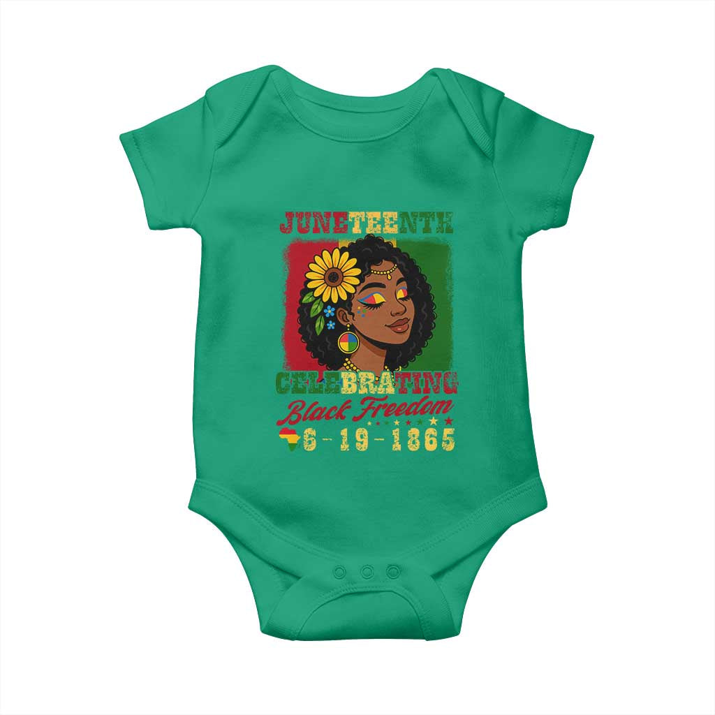 Juneteenth 1865 Black Freedom Celebration Baby Onesie Afrocentric Pride Melanin Girl